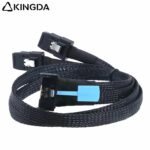 Slim SAS SFF 8654 MCIO 8I (74P) to dual 2X SFF-8087 PCIE5.0 Data Connection Cable