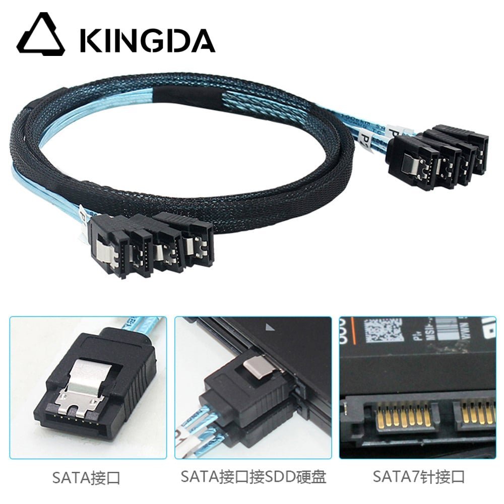 4-port-straight-SATA-7P-to-4-port-SATA-7P-female.jpg 4 port SATA 7P to 4 port SATA 7P female SSD high-speed connection cables - Image 1