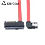Left turn left bend SATA 7P to SFF 8482 SAS 29 with SATA 15P red SSD high-speed connection cables - Image 5