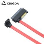 Right angle 90 degree SATA 7P to SFF 8482 SAS 29 with SATA 15P red SSD high-speed connection cables - Image 4