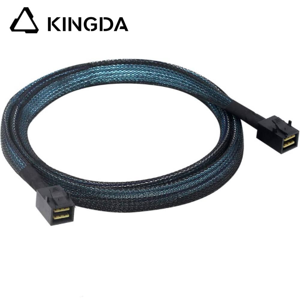 MINI-SAS-8643-4i-to-MINI-SAS-8643-4i.jpg Mini SAS HD SFF-8643 to SFF 8643 High Speed Server Internal Connection Wire Harness - Image 1