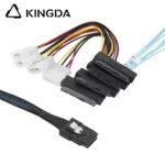 MINI SAS 8087 to SFF-8087 Copper Mesh External Grounding Server Internal High-Speed Connection Wire Harness - Image 2