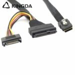 MINI SAS SFF-8087 to U.2 SFF-8639 Female with SATA 15P Power Male Server Connection Cable - Image 3