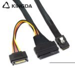 MINI SAS SFF-8087 to U.2 SFF-8639 Female with SATA 15P Power Male Server Connection Cable - Image 5