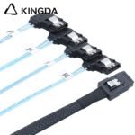 Mini SAS HD SFF-8087 to 4X Right turn 90 degree SATA High Speed Server Internal Connection Wire Harness - Image 2