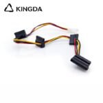 Molex 4pin 1 to 4 IDE SATA 15Pin Hard Drive Power Supply Splitter Cable Cord for DIY PC Sever 4-pin to 15-pin Power Cable