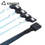 PCIE Oculink SFF 8611 4I To 4 port right turn right bend SATA 7P High-Speed Connection cables
