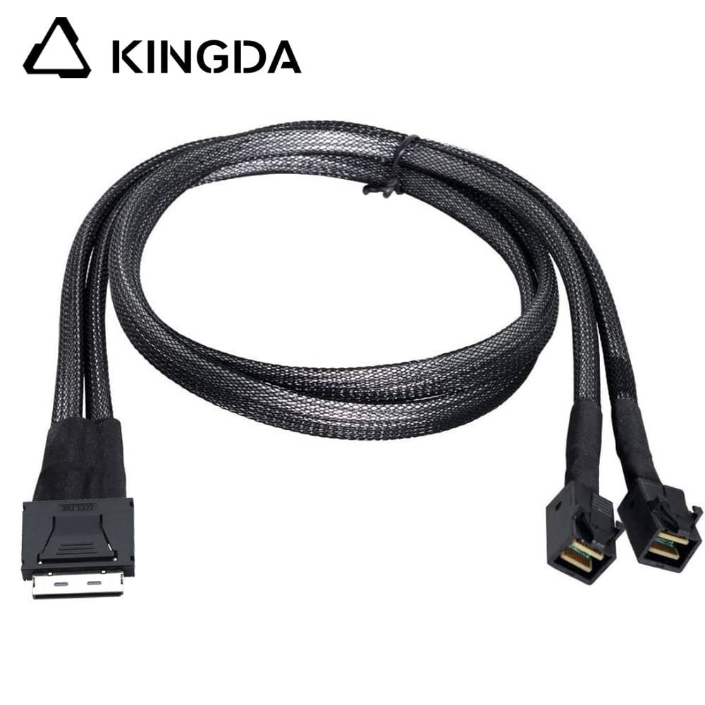 PCIE-Oculink-SFF-8611-8I-to-2-port-SAS-HD-SFF-8643.jpg PCIE Oculink SFF 8611 8I To 2X SFF 8643 Server High-Speed Connection cables - Image 1