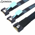 Fully enclosed anti-slip insertion anti-tilt insertion Slim SAS SFF 8654 8I (74P) to Dual MCIO SFF 8654 4I High speed Data Connection Cable - Image 4