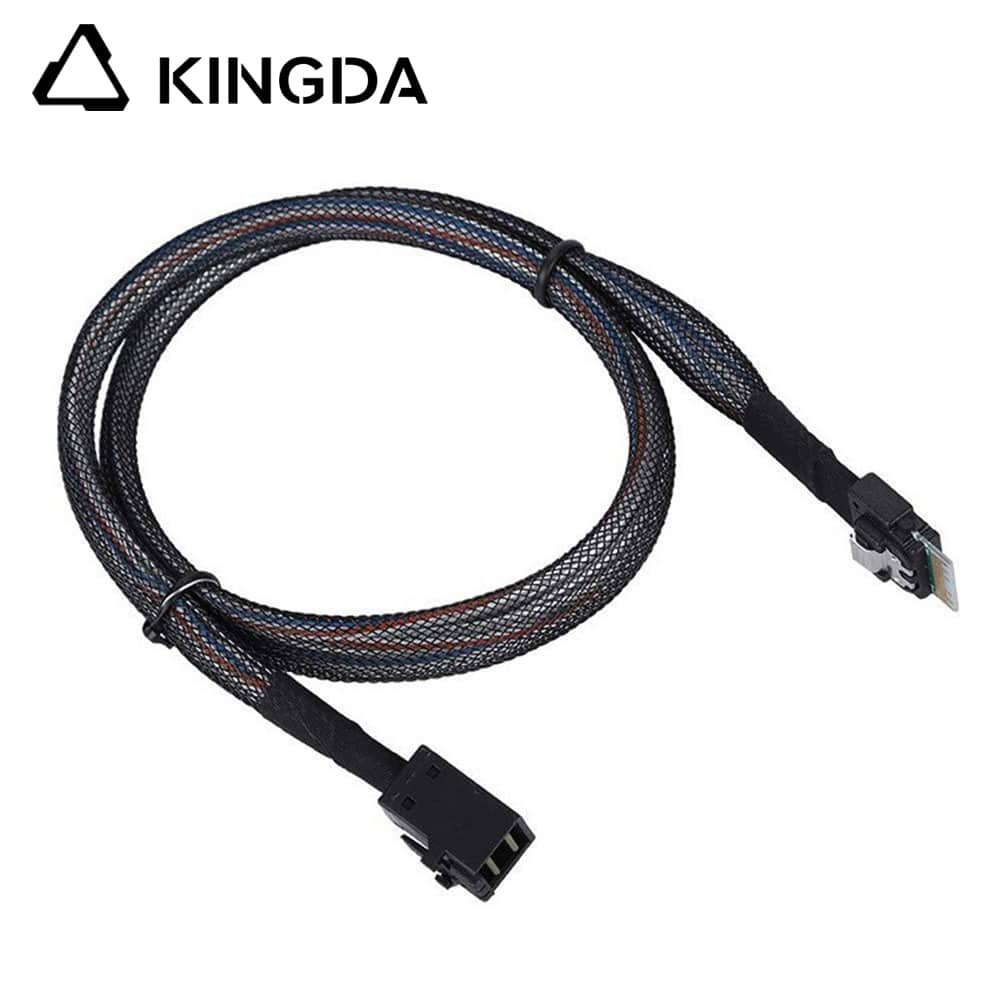 SAS-4.0-slimsas-SFF-8654-4i-TO-SFF-8643.jpg Slim SAS SFF 8654 4I (38P) to SFF 8643 High speed data Connection Cable - Image 1