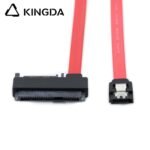 SATA 7P female with spring to SFF 8482 SAS 29 with SATA 15P red SSD high-speed connection cables - Image 5