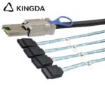 PCIE MINI SAS SFF-8088 26P to 4 SATA 7P without srping Server Connection Cable - Image 4