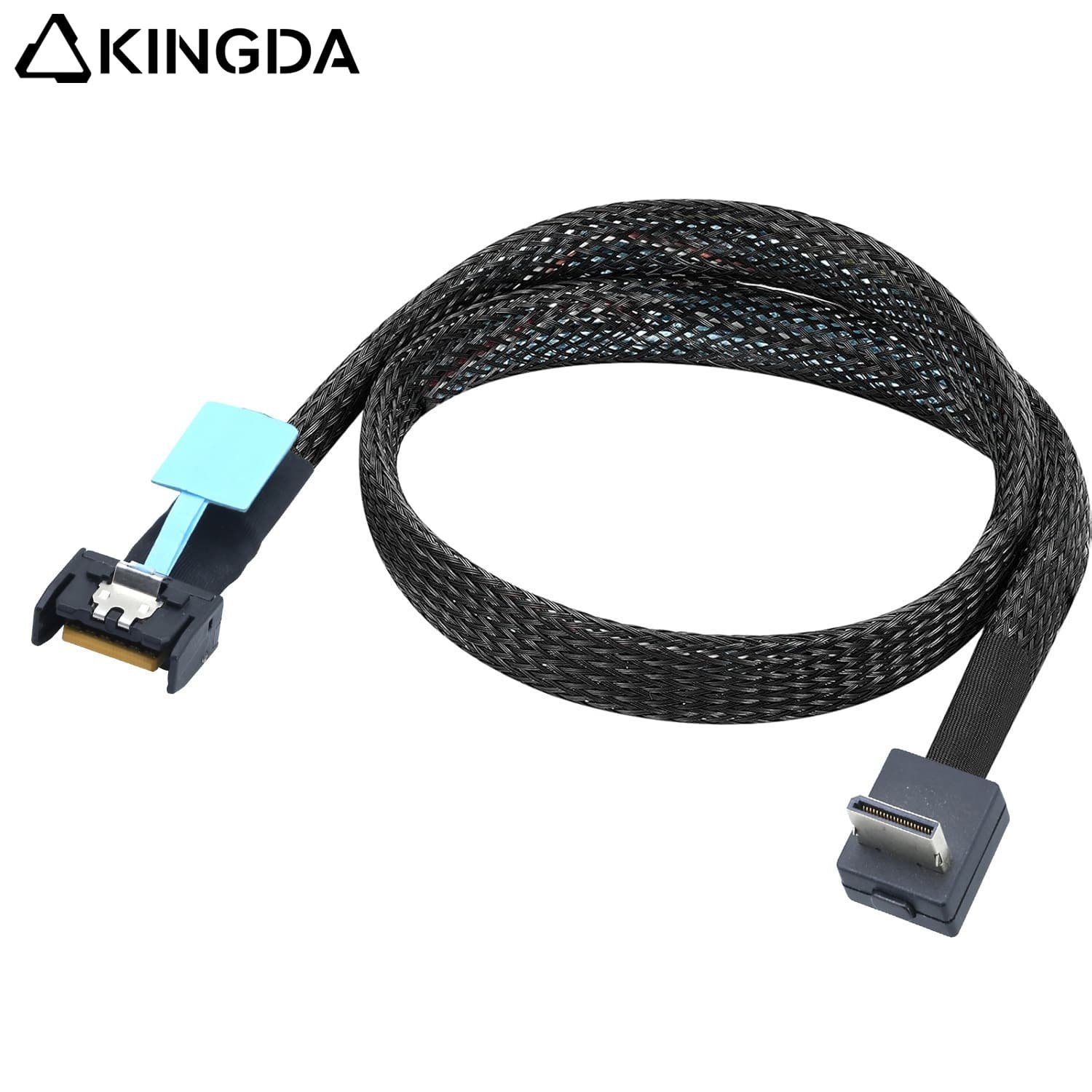right-angle-PCIE-Oculink-SFF-8611-4I-To-4X-right-angle-SATA-7P-female.jpg Right angle 90 degree PCIE Oculink SFF 8611 4I To MCIO 8654 4I High-Speed Connection cables - Image 1