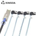PCIE MINI SAS SFF-8088 26P to 4 right turn right bend SATA 7P Server Connection Cable