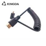 Ultra flexible and Standard 4K SUPPER SPRING Right Angle MICRO HDMI to HDMI Cable Ultra Supper spring wire Type D HDMI cable - Image 4