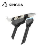 10G Usb 3.0 Panel Mount Dual Port To 20 Pin Motherboard Header Cable dual port usb 3.0 female to 20Pin cable - Image 3